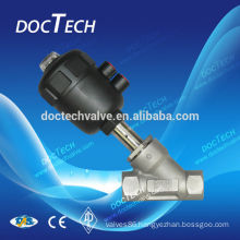 Supply of pneumatic angle seat valve with manual , pneumatic angle valve, stainless steel angle seat valve 800WOG